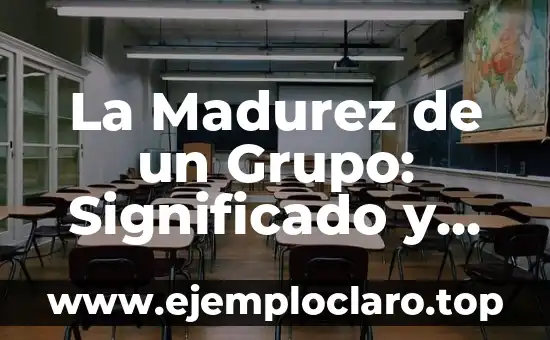 La Madurez de un Grupo: Significado y Dinámicas