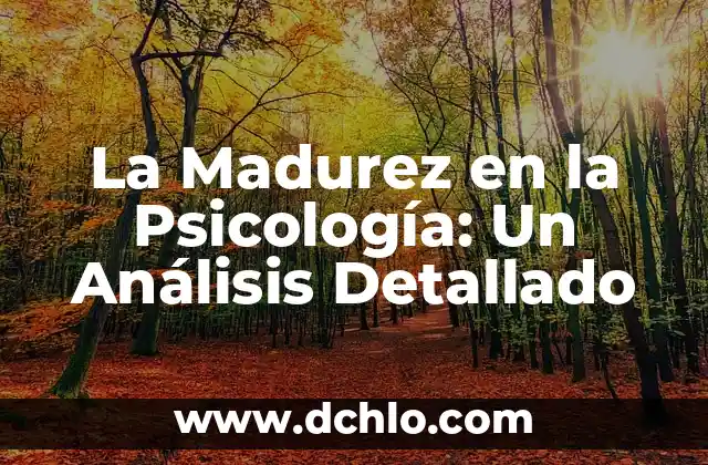 Fragor de la Lucha: Un Análisis Profundo 5 La Madurez en la Psicología: Un Análisis Detallado