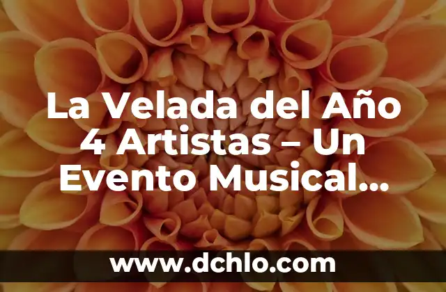 La Velada del Año 1: Un Evento Histórico en la Historia de Roma 5 La Velada del Año 4 Artistas – Un Evento Musical Inolvidable