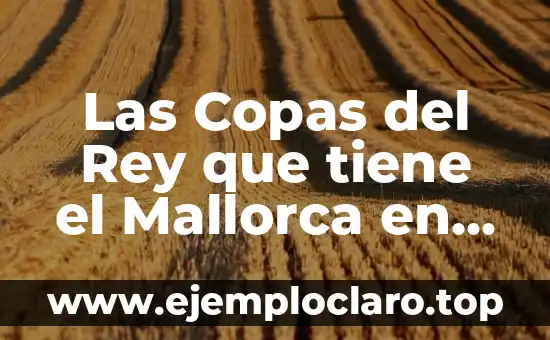 Real Sociedad Mallorca Copa del Rey - Análisis y Detalles de los Partidos 5 Las Copas del Rey que tiene el Mallorca en su Historia