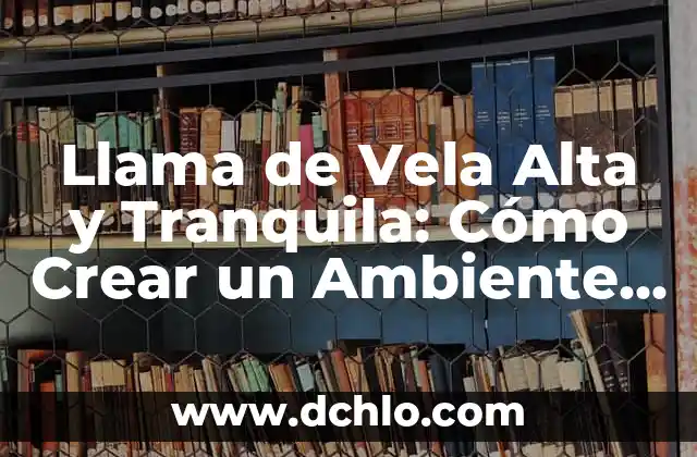 Significado del Logotipo de la Secretaría de Medio Ambiente y Energía de México 5 Llama de Vela Alta y Tranquila: Cómo Crear un Ambiente Relajante