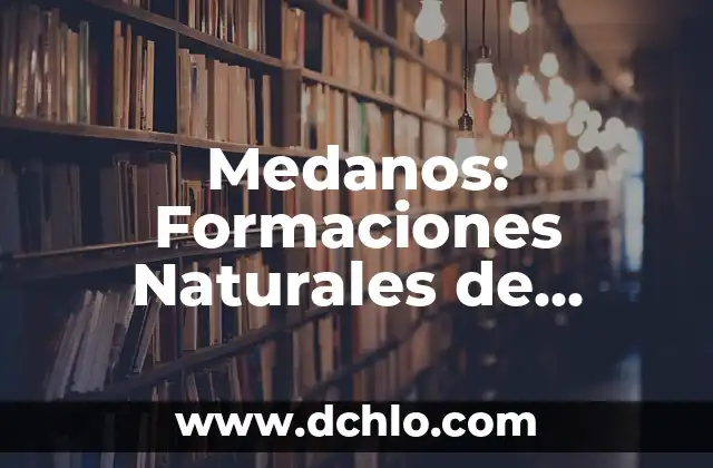 Movimiento Motriz de Locomocion Significado 6 Medanos: Formaciones Naturales de Arena en Movimiento