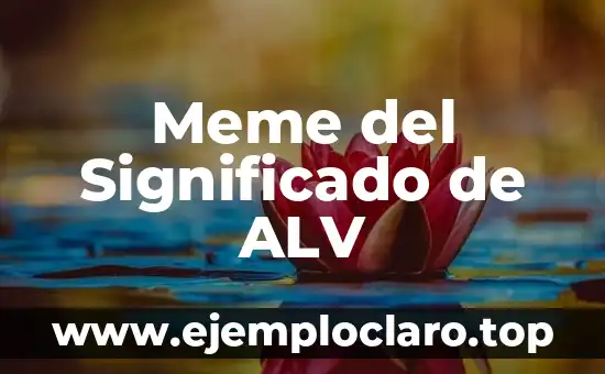 Meme del Significado de ALV