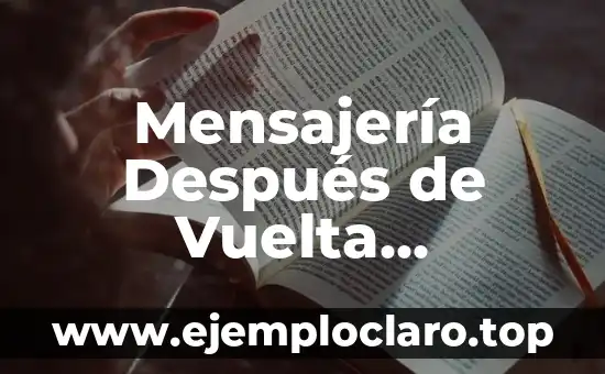 Mensajería Después de Vuelta Significado