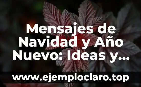 Mensajes de Navidad y Año Nuevo: Ideas y Inspiración para tus Tarjetas y Regalos