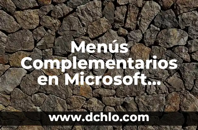 Exploring the Realm of Word Meaning Memes 6 Menús Complementarios en Microsoft Word: Una Guía Completa