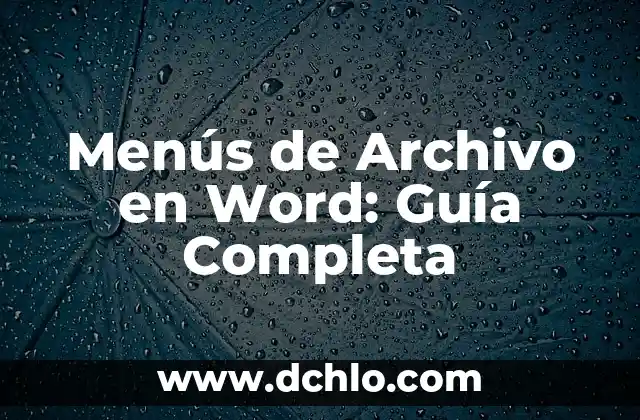 Exploring the Realm of Word Meaning Memes 7 Menús de Archivo en Word: Guía Completa
