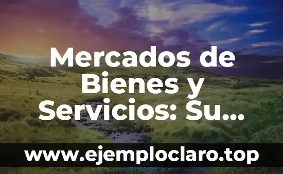 Mercados de Bienes y Servicios: Su Significado y Relevancia en la Economía Actual