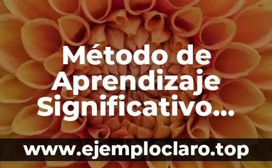 Método de Aprendizaje Significativo Coll