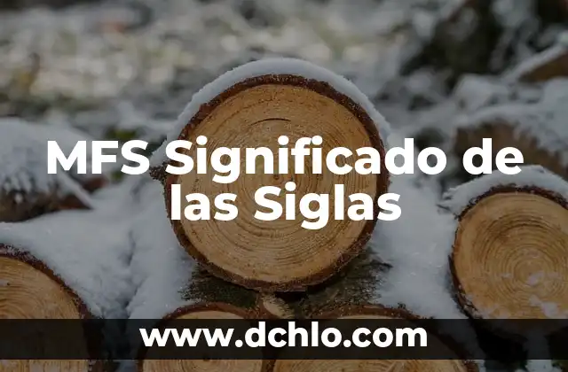 Micro SD: El Significado Detrás de las Siglas 8 MFS Significado de las Siglas