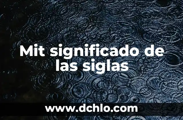 Micro SD: El Significado Detrás de las Siglas 6 Mit significado de las siglas
