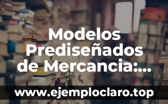 Modelos Prediseñados de Mercancia: La Revolución en el Diseño de Productos