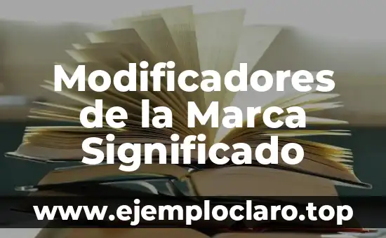 Modificadores de la Marca Significado