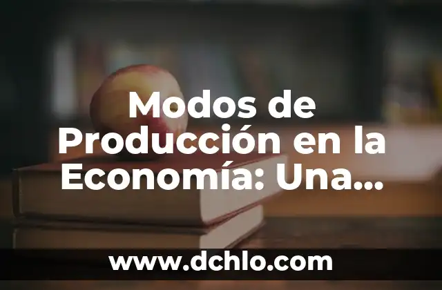 Modos de Dormir y su Significado 5 Modos de Producción en la Economía: Una Guía Completa