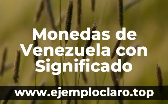 Monedas de Venezuela con Significado