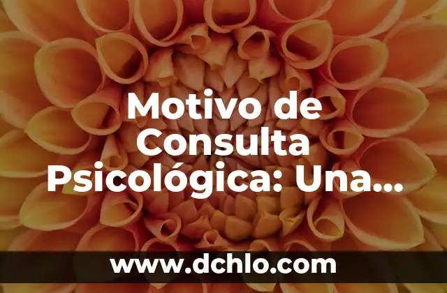 Mudra de la Sabiduría Significado - Guía Completa 8 Motivo de Consulta Psicológica: Una Guía Completa