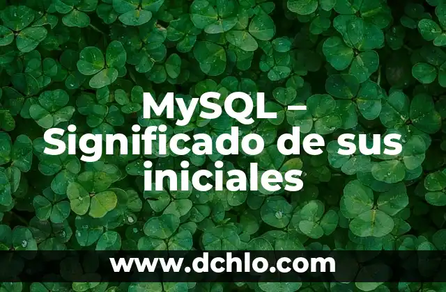 Significado del Logo de AA 7 MySQL – Significado de sus iniciales
