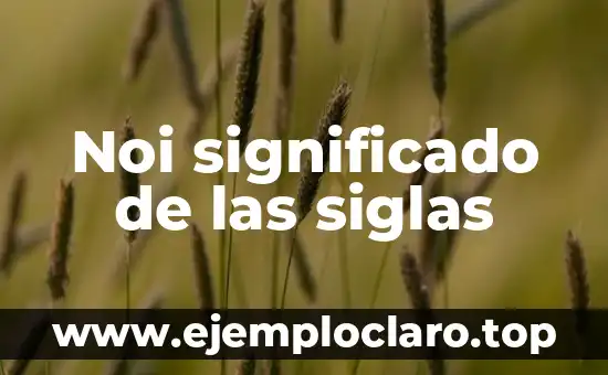 El Significado del Nombre Alex 5 Noi significado de las siglas