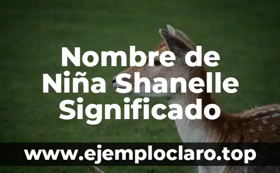 Nombre de Niña Shanelle Significado