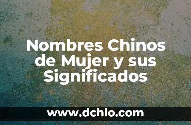 Nombres Aztecas de Niño Significados 6 Nombres Chinos de Mujer y sus Significados