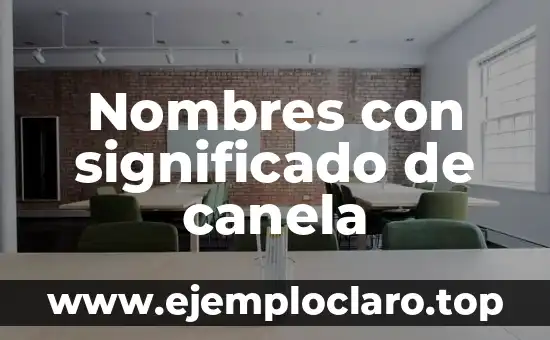 Nombres con significado de canela