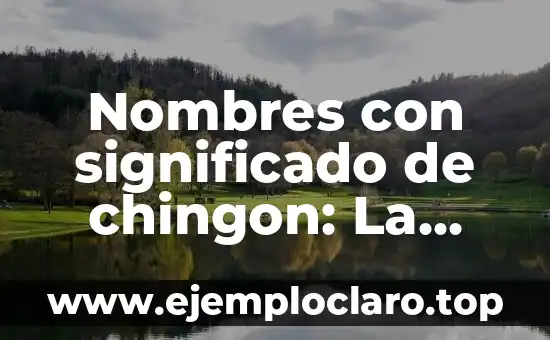 Nombres con significado de chingon: La guía definitiva