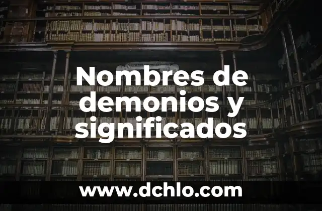 Nombres de Caballos con Significado: Más que un Simple Rótulo 8 Nombres de demonios y significados