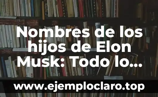 Nombres de los hijos de Elon Musk: Todo lo que necesitas saber