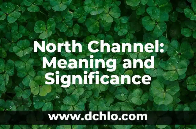Introduction to Financial Terms and Accounting Standards 5 North Channel: Meaning and Significance