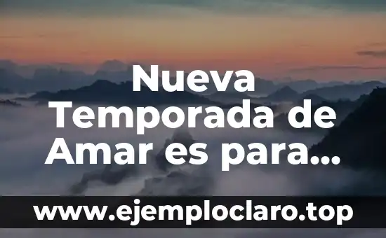Como Hacer para No Esperar Nada de Nadie 4 Nueva Temporada de Amar es para Siempre: ¿Qué Esperar?
