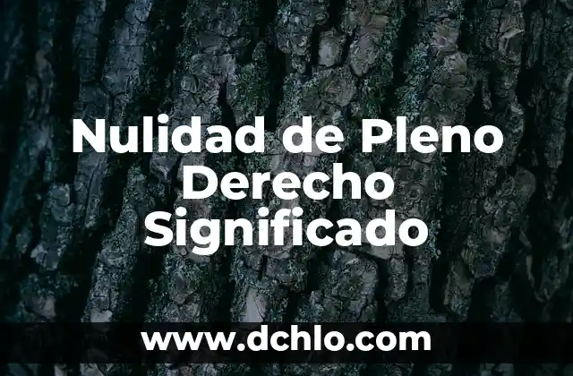 Significado del Disfraz de Calaveras: Un Viaje Cultural 8 Nulidad de Pleno Derecho Significado