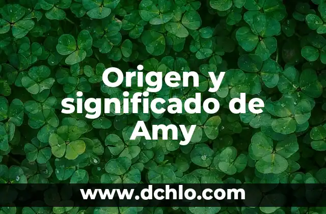 Olmequia: Un Viaje al Origen de las Palabras 7 Origen y significado de Amy