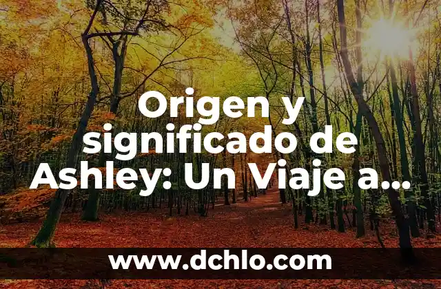Filosofía de la Práxis y su Significado 8 Origen y significado de Ashley: Un Viaje a través de la Historia