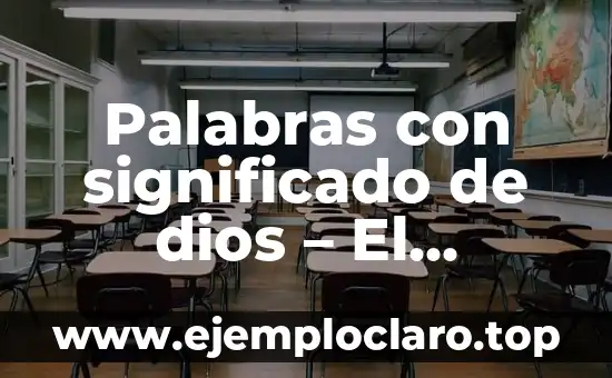 Palabras con significado de dios – El lenguaje de lo divino