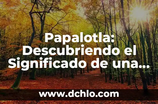 Significado Etimológico de Argumento Válido 7 Papalotla: Descubriendo el Significado de una Palabra fascinante