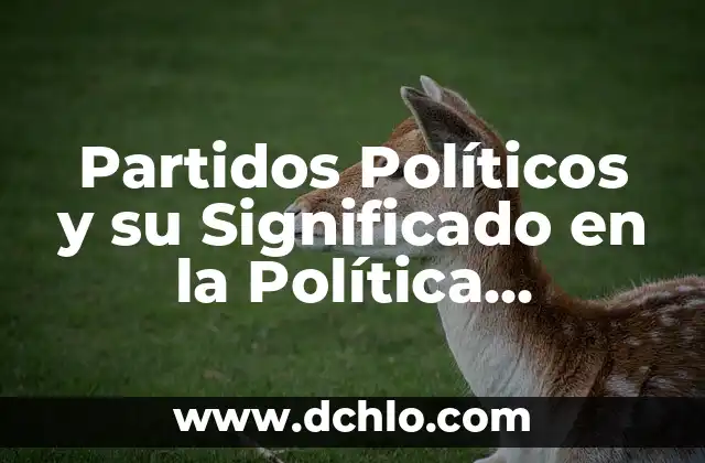 ¿Quién va a ser el presidente del gobierno? Elecciones y Procesos Políticos 7 Partidos Políticos y su Significado en la Política Mexicana