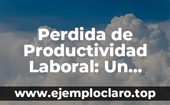 Instancia de Parte Laboral: Su Significado y Relevancia en el Ámbito Laboral 7 Perdida de Productividad Laboral: Un Análisis Detallado