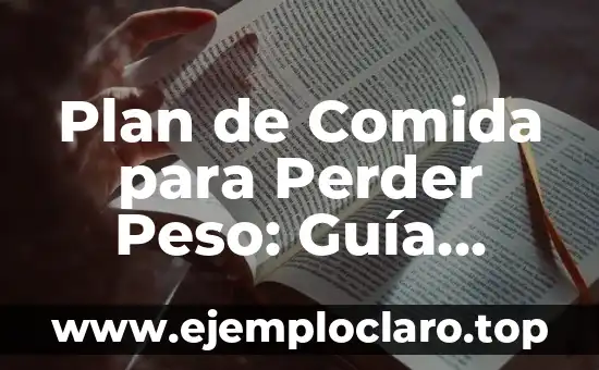 Comida para Navidad Fácil de Preparar: Ideas y Recetas para una Fiesta Inolvidable 8 Plan de Comida para Perder Peso: Guía Completa y Personalizada