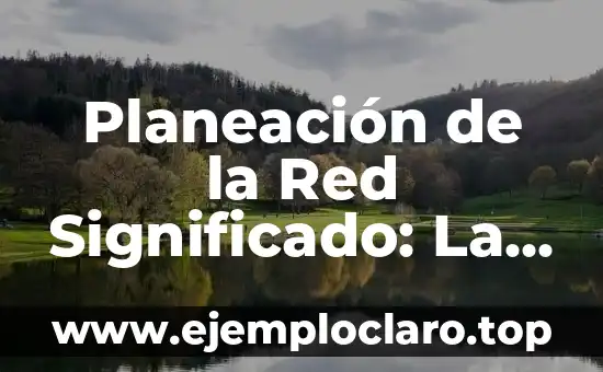 Base de Datos: Concepto y Significado 8 Planeación de la Red Significado: La Base de una Conexión Eficaz