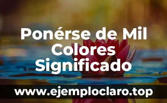 Ponérse de Mil Colores Significado