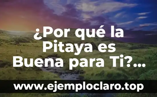 ¿Por qué la Pitaya es Buena para Ti? – Descubre los Beneficios de esta Fruta Exótica
