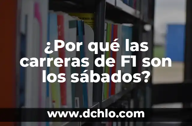 ¿Qué son las articulaciones del cuerpo humano? 6 ¿Por qué las carreras de F1 son los sábados?
