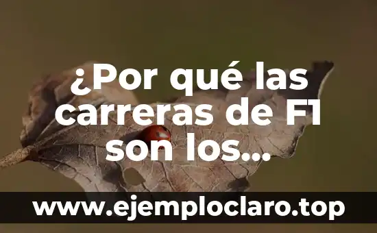 ¿Por qué las carreras de F1 son los sábados?