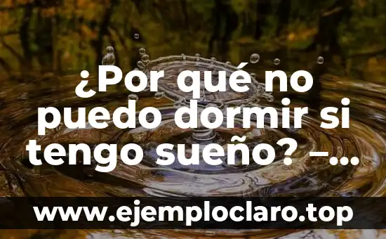 ¿Por qué no puedo dormir si tengo sueño? – Insomnio y Dificultades para Dormir