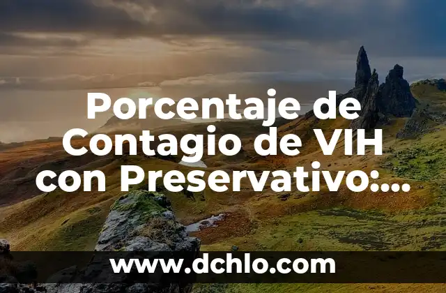 Cómo saber si tengo VIH sin examen: Una guía completa 6 Porcentaje de Contagio de VIH con Preservativo: Conoce los Riesgos