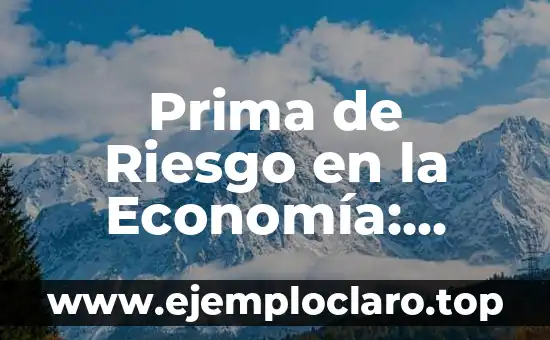 Prima de Riesgo en la Economía: Significado y Relevancia