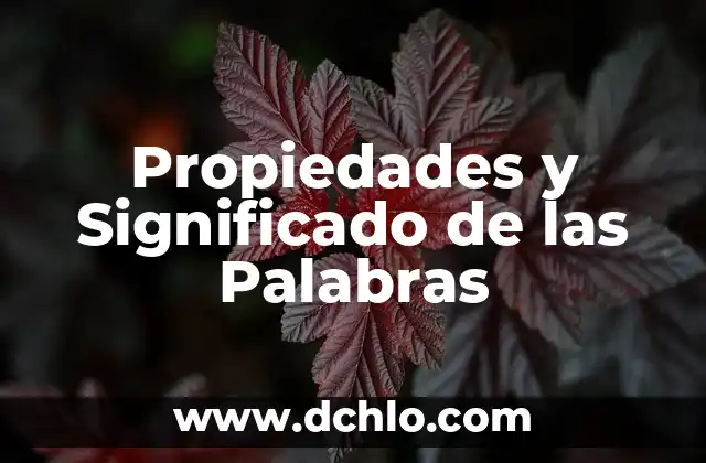Baño de Pitch - Significado y Propiedades 3 Propiedades y Significado de las Palabras
