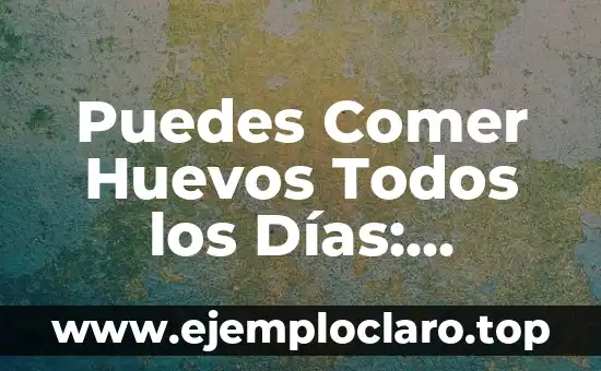 ¿Es Bueno Lavar el Pelo Todos los Días? Descubre la Verdad 5 Puedes Comer Huevos Todos los Días: Verdades y Mitos