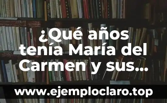 ¿Qué años tenía María del Carmen y sus Muñecos de Trevélez en su debut en TVE?