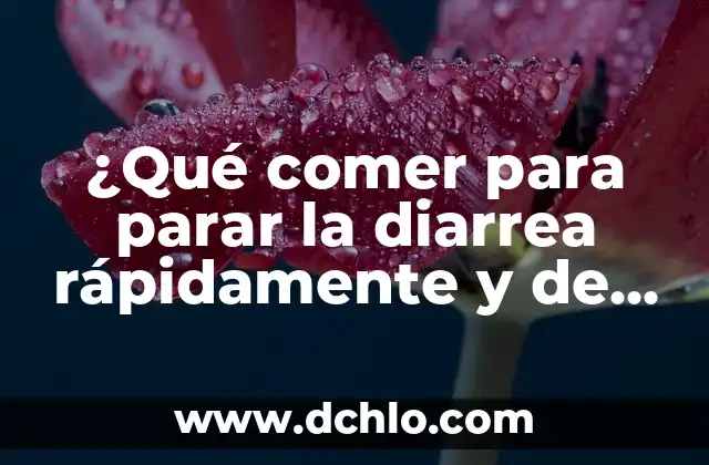 Cómo Limpiar la Pantalla del Móvil de Forma Segura y Efectiva 3 ¿Qué comer para parar la diarrea rápidamente y de manera efectiva?